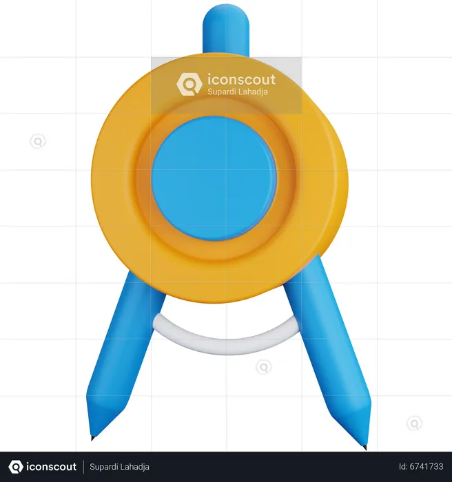 Bow Compass  3D Icon