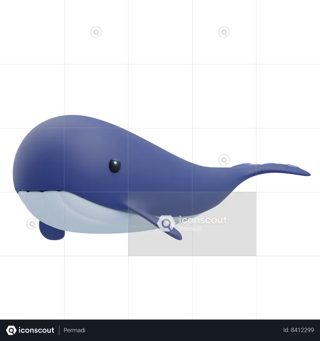 Bowhead Whale  3D Icon