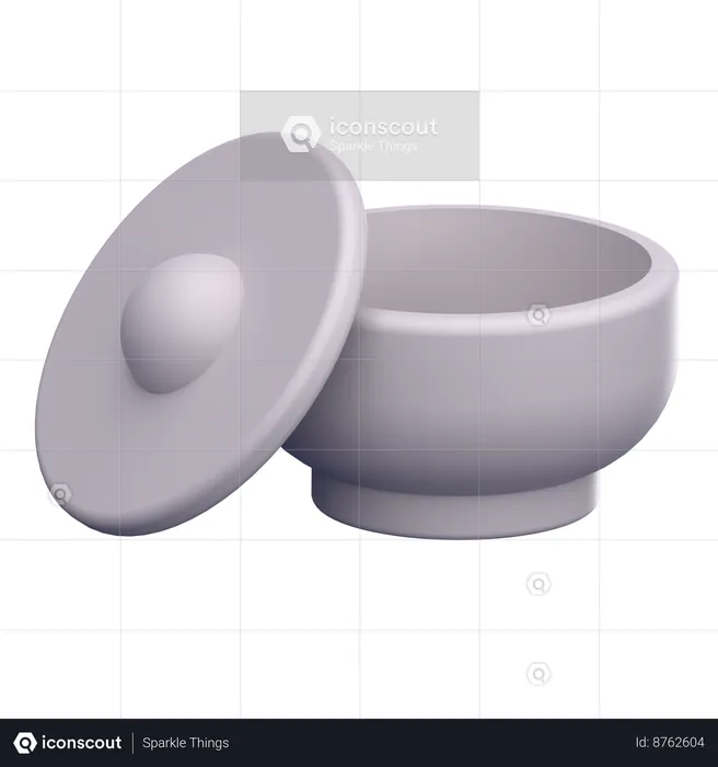 Bowl And Dish  3D Icon