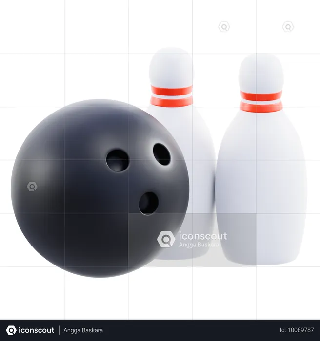 Bowling  3D Icon