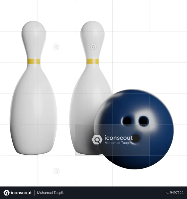 Bowling  3D Icon