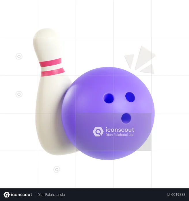 Bowling  3D Icon