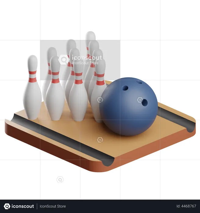 Bowling  3D Icon