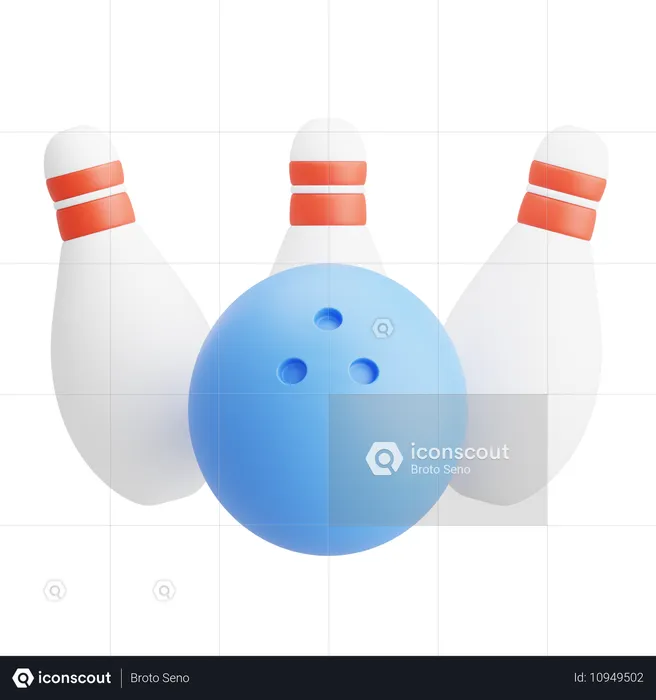 Bowling  3D Icon