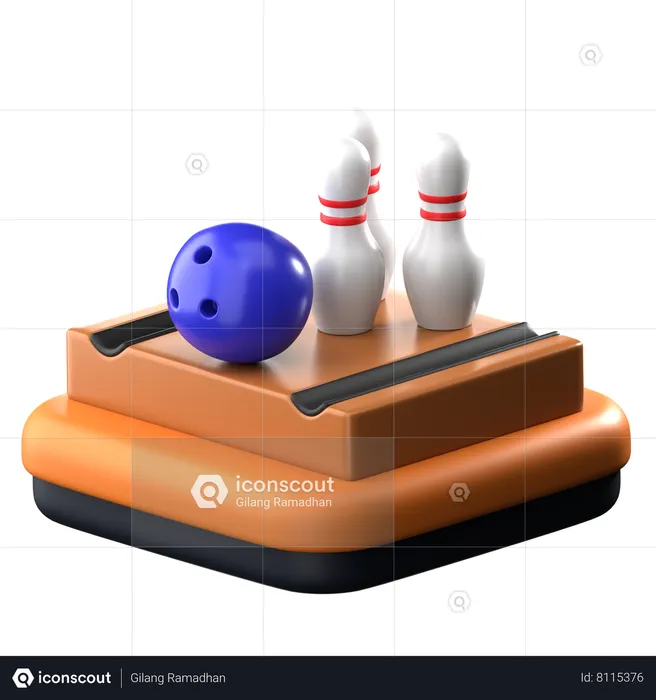 Bowling  3D Icon