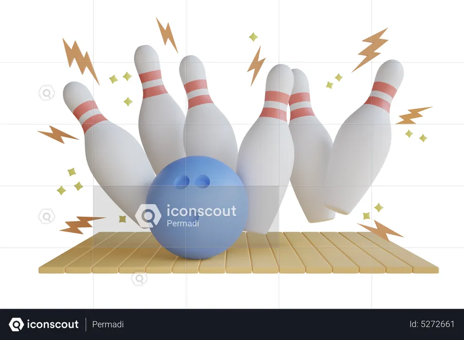 Bowling  3D Illustration