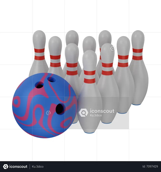 Bowling  3D Icon