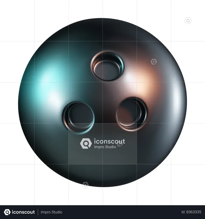 Bowling Ball  3D Icon