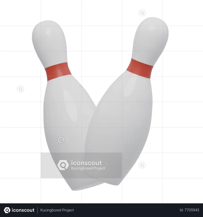 BOWLING PIN  3D Icon