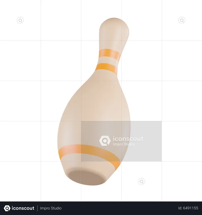 Bowling Pin  3D Icon