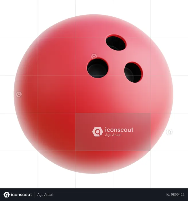 Bowlingkugel  3D Icon