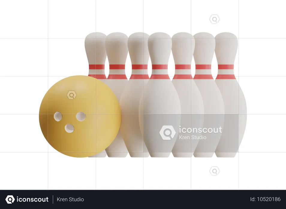 Bowlingkugel  3D Icon