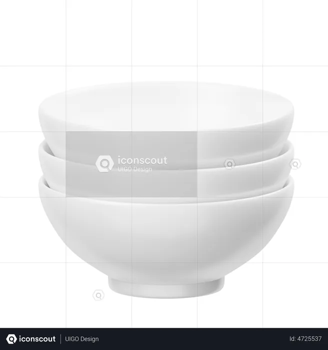 Bowls  3D Illustration