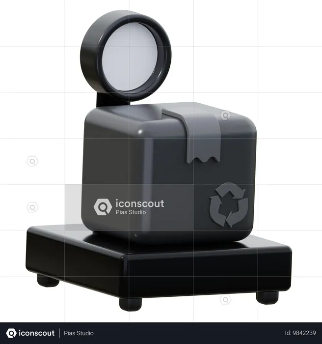 Box balance  3D Icon