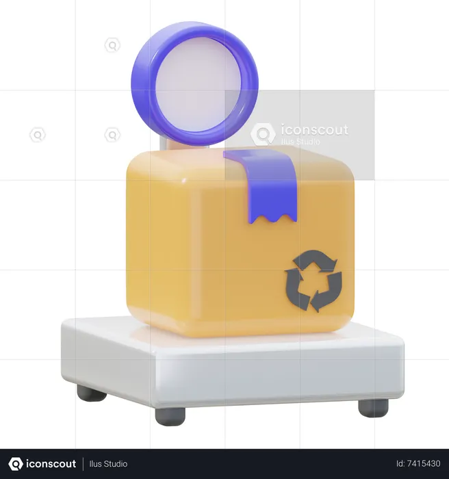 Box balance  3D Icon