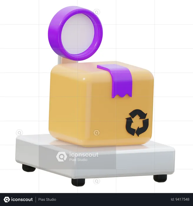 Box balance  3D Icon