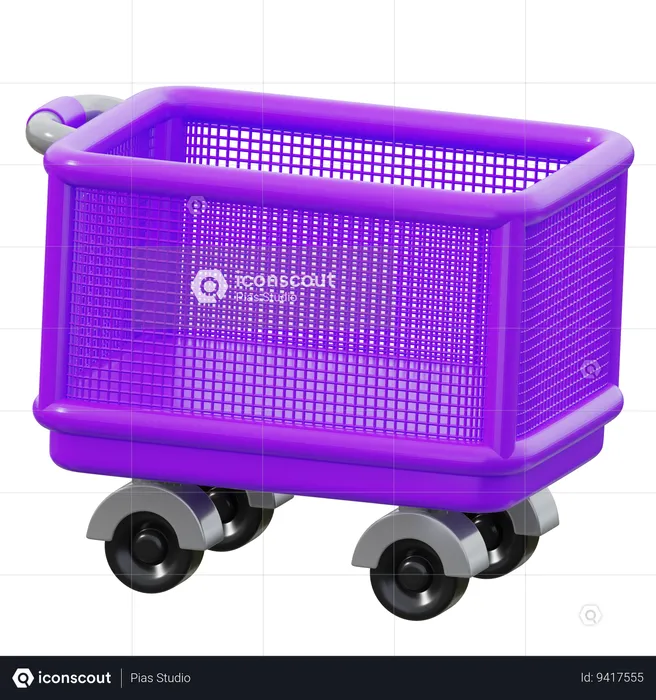 Box Cart  3D Icon