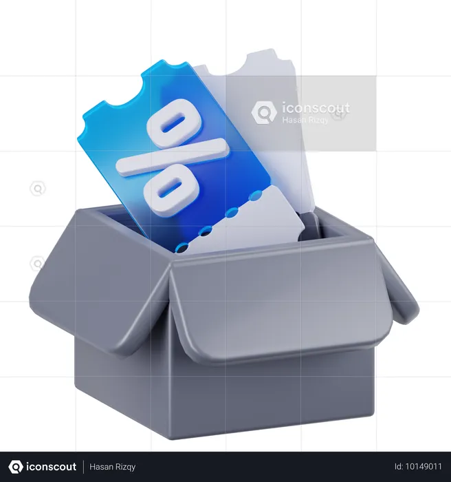 Gutschein-Box  3D Icon