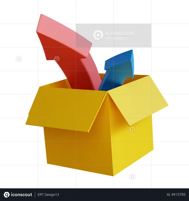 Box Out  3D Icon