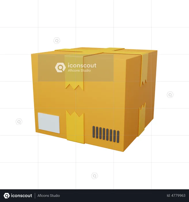 Box package  3D Illustration