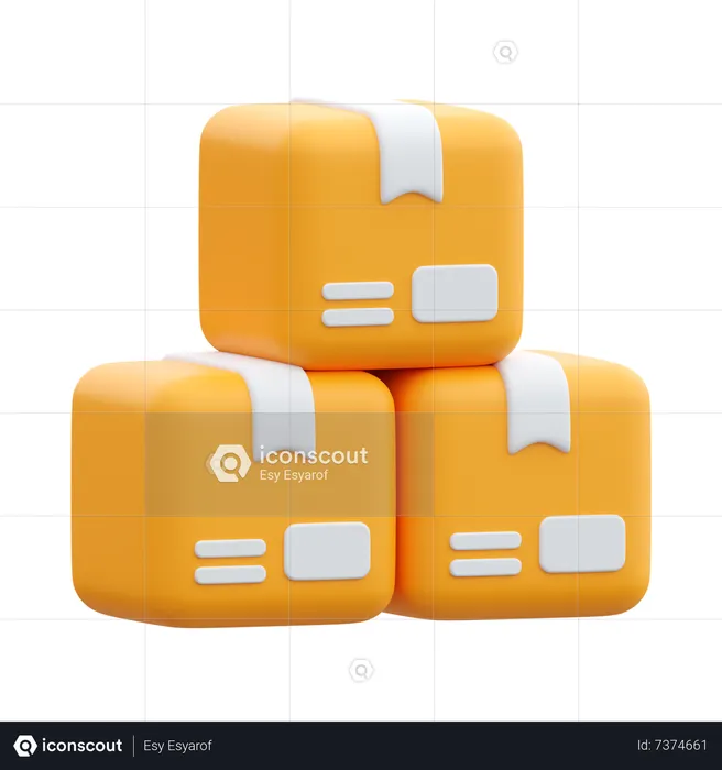 Box Storage  3D Icon