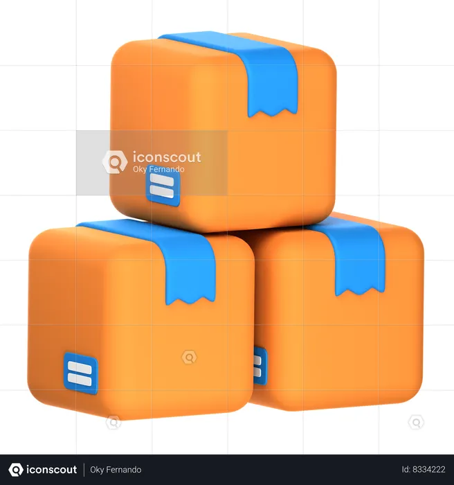 Box Storage  3D Icon