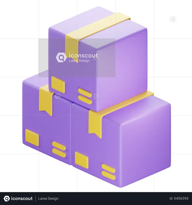 Boxes  3D Icon