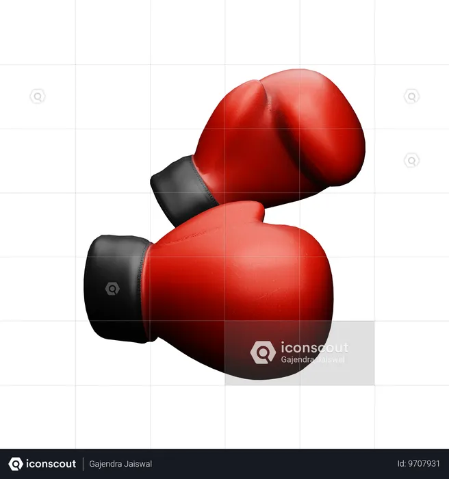 Boxhandschuhe  3D Icon