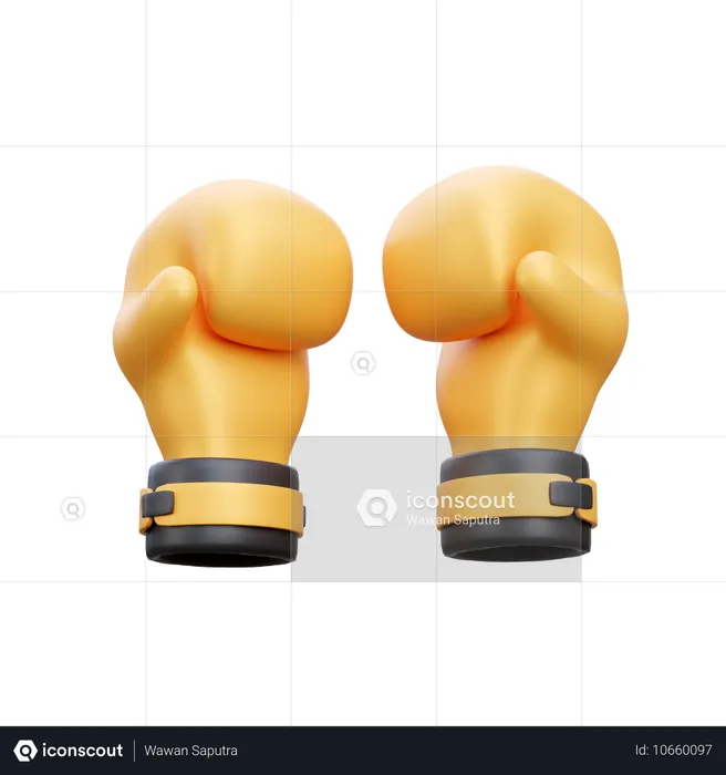 Boxing Gloves  3D Icon