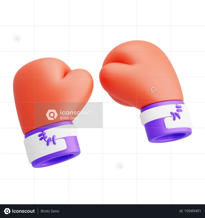 Boxing gloves  3D Icon