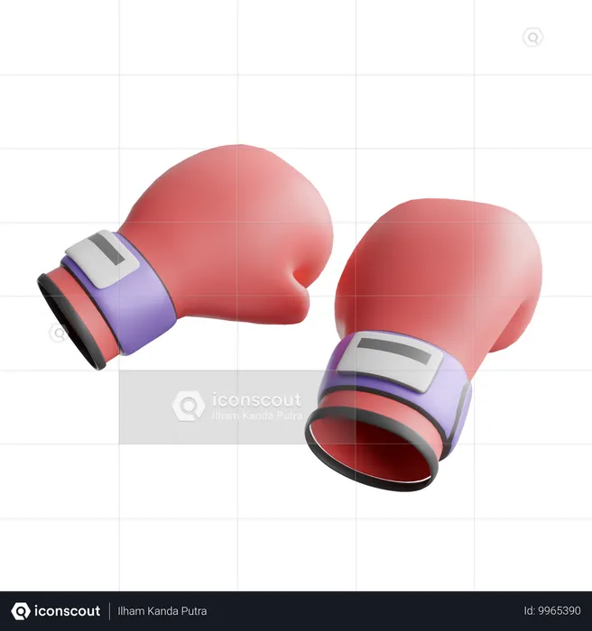 BOXING GLOVES  3D Icon