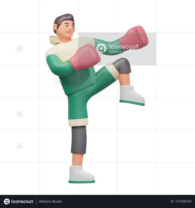 Boxing Stance  3D Icon