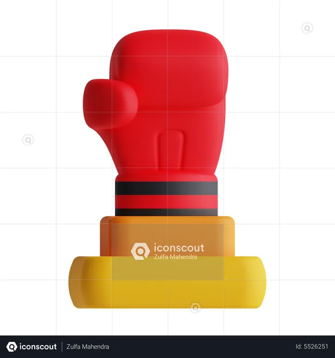 Boxing Trophy  3D Icon
