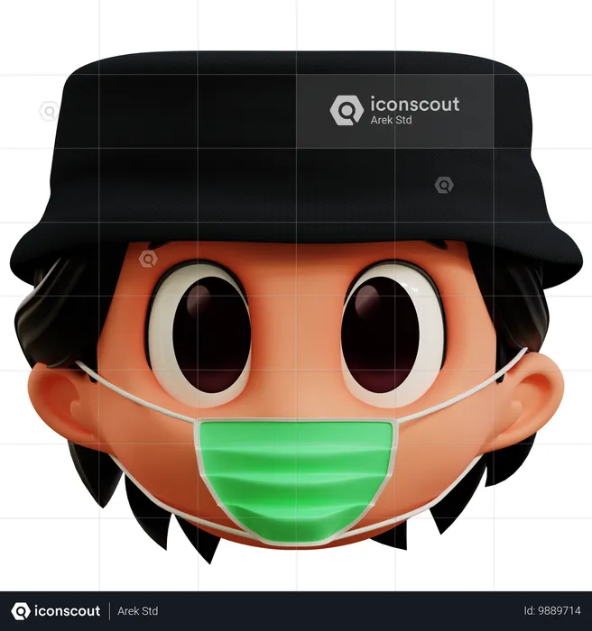 Boy Has Flu Emoji Emoji 3D Icon