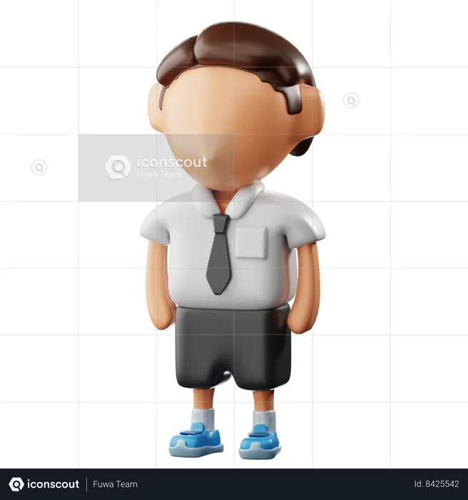 Boy Student  3D Icon