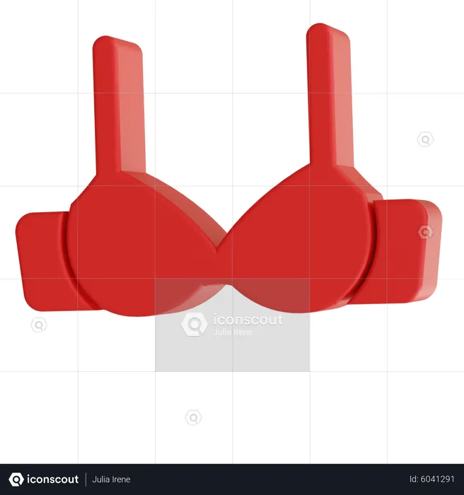 3d icon of bra 21599386 PNG