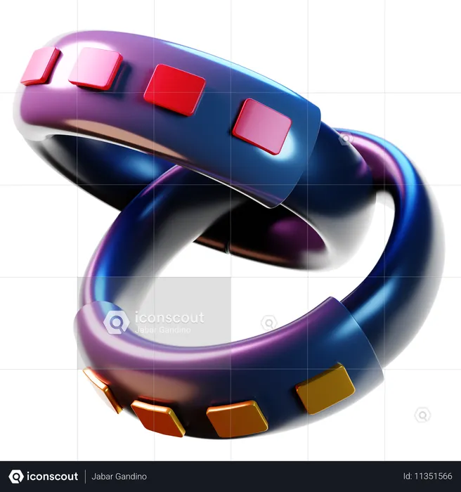 Bracelet de festival  3D Icon