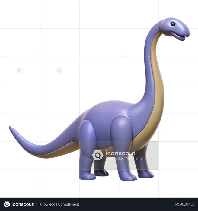 Dinosaure brachiosaure  3D Icon