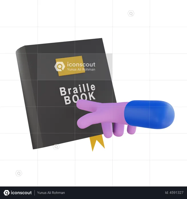 Braille Book  3D Icon