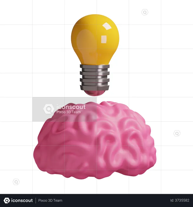 Brain Idea  3D Illustration