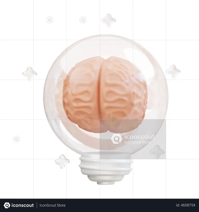 Brain Idea  3D Icon