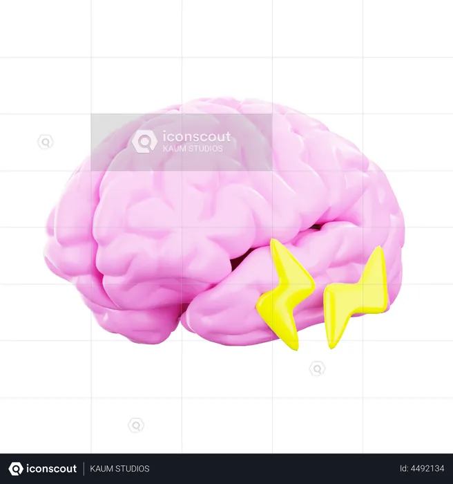 Brain Power  3D Illustration