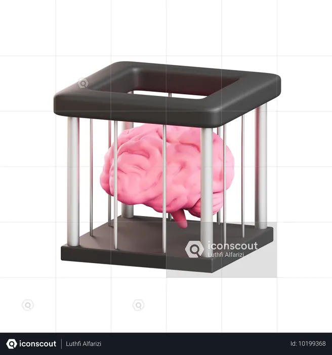 Brain prison  3D Icon