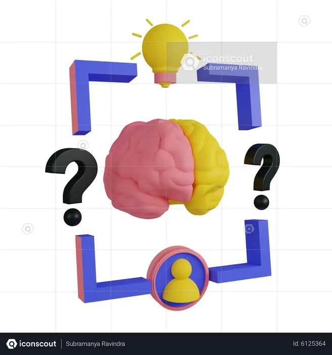 Brainstrom  3D Icon