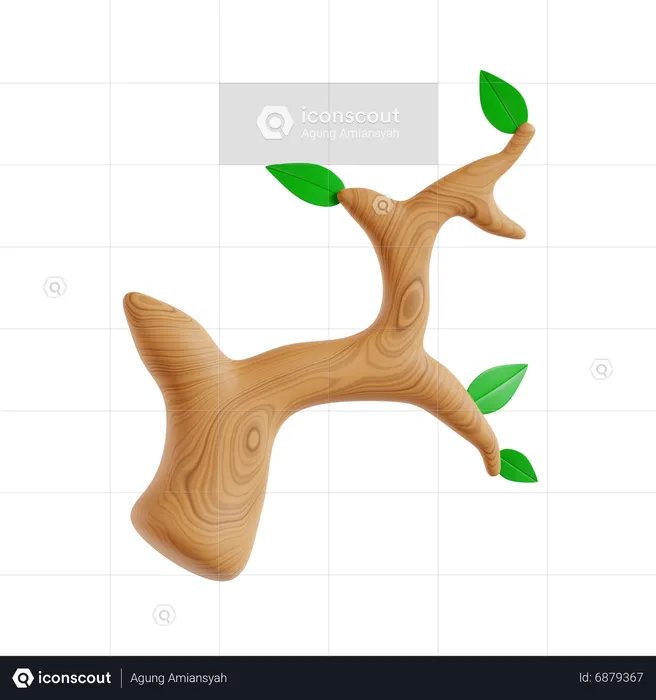 Branch  3D Icon