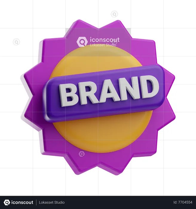 Brand Badge  3D Icon