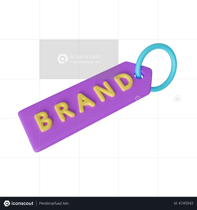 Brand Tag  3D Icon