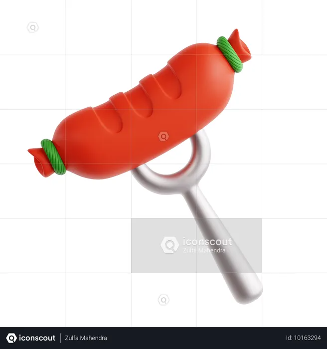 Bratwurst  3D Icon