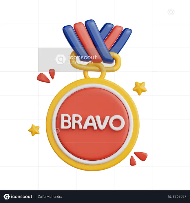 Bravo  3D Sticker