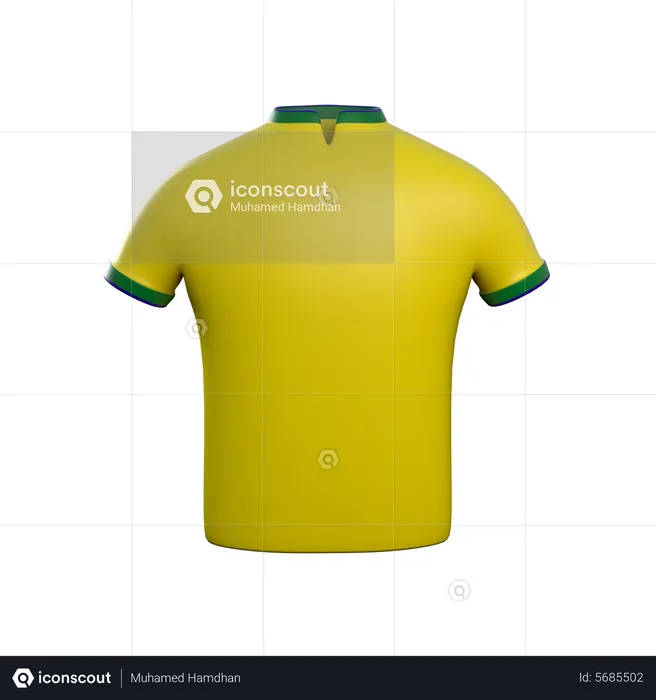 Brazil Shirt  3D Icon